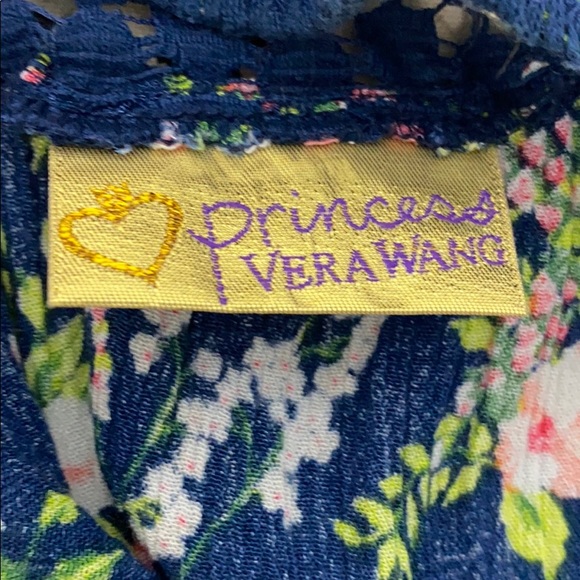 Navy Floral Button-Up Tank Top with Lace Back - Picture 8 of 8